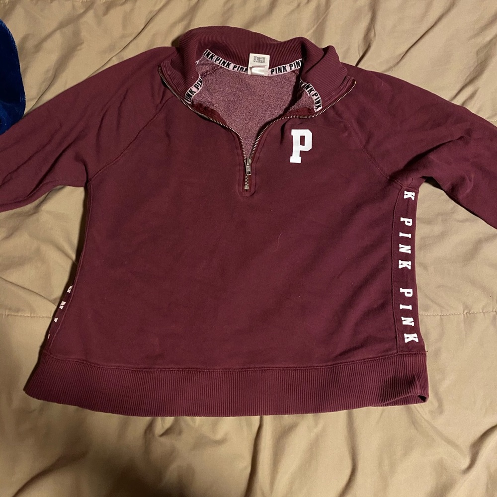 Pink half zip